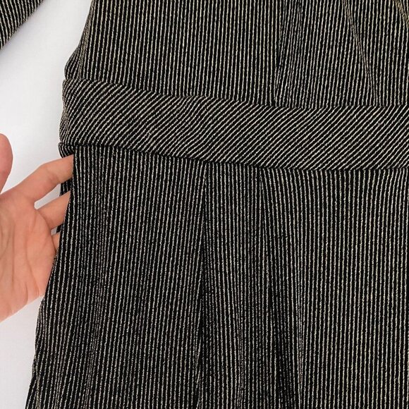 Torrid Glitter Knit Sweetheart Neck Jumpsuit Plus Sz 26 Gold Black Womens Party - Picture 8 of 15